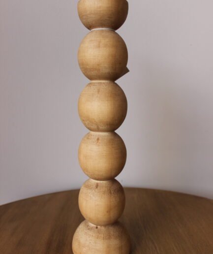 Candelabro Cuentas Madera Grande 1616856