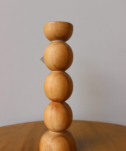 Candelabro Cuentas Madera Pequeño 1616863