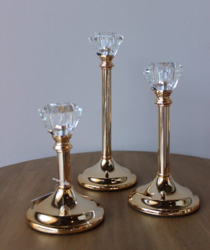 Set x3 Candelabro Dorado 1622840