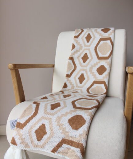 Frazada Tejida Doble Faz Cafes 1603221