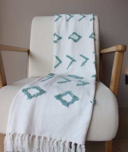 Frazada Kenza Beige-Aqua 1617037