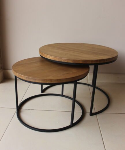 Set Mesas Madera y Metal 1558972