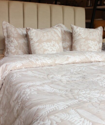 Sobrecama Extradoble Beige Botanica 1624905